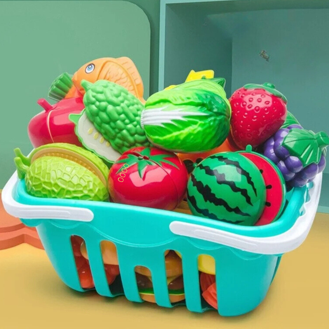 Cuttable Fruits & Vegetables Playset – Fun & Learning for Kids