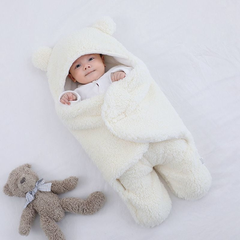 Baby Blanket Wrap Ultra-Soft Cotton Lined Swaddle for Newborns and Infants