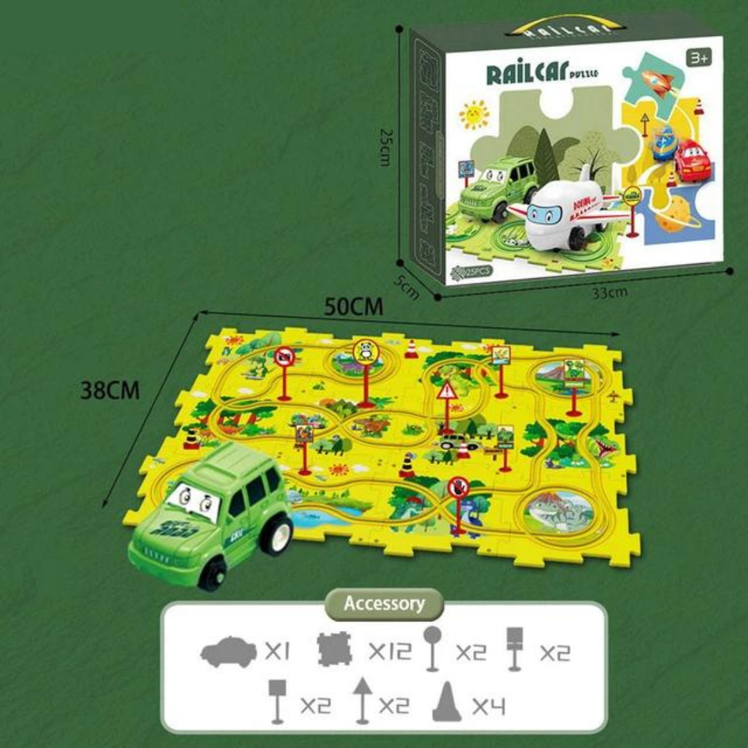 PuzzleTrack Vehicle Tracks – Interactive Puzzles for Kids