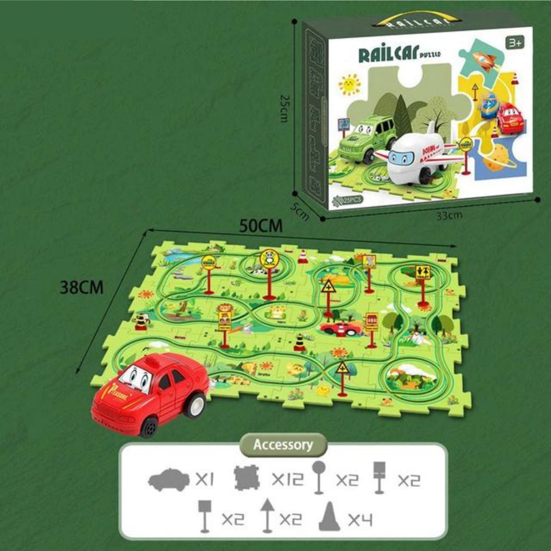 PuzzleTrack Vehicle Tracks – Interactive Puzzles for Kids