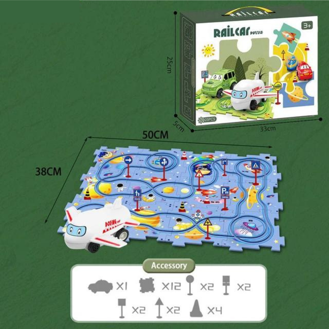 PuzzleTrack Vehicle Tracks – Interactive Puzzles for Kids