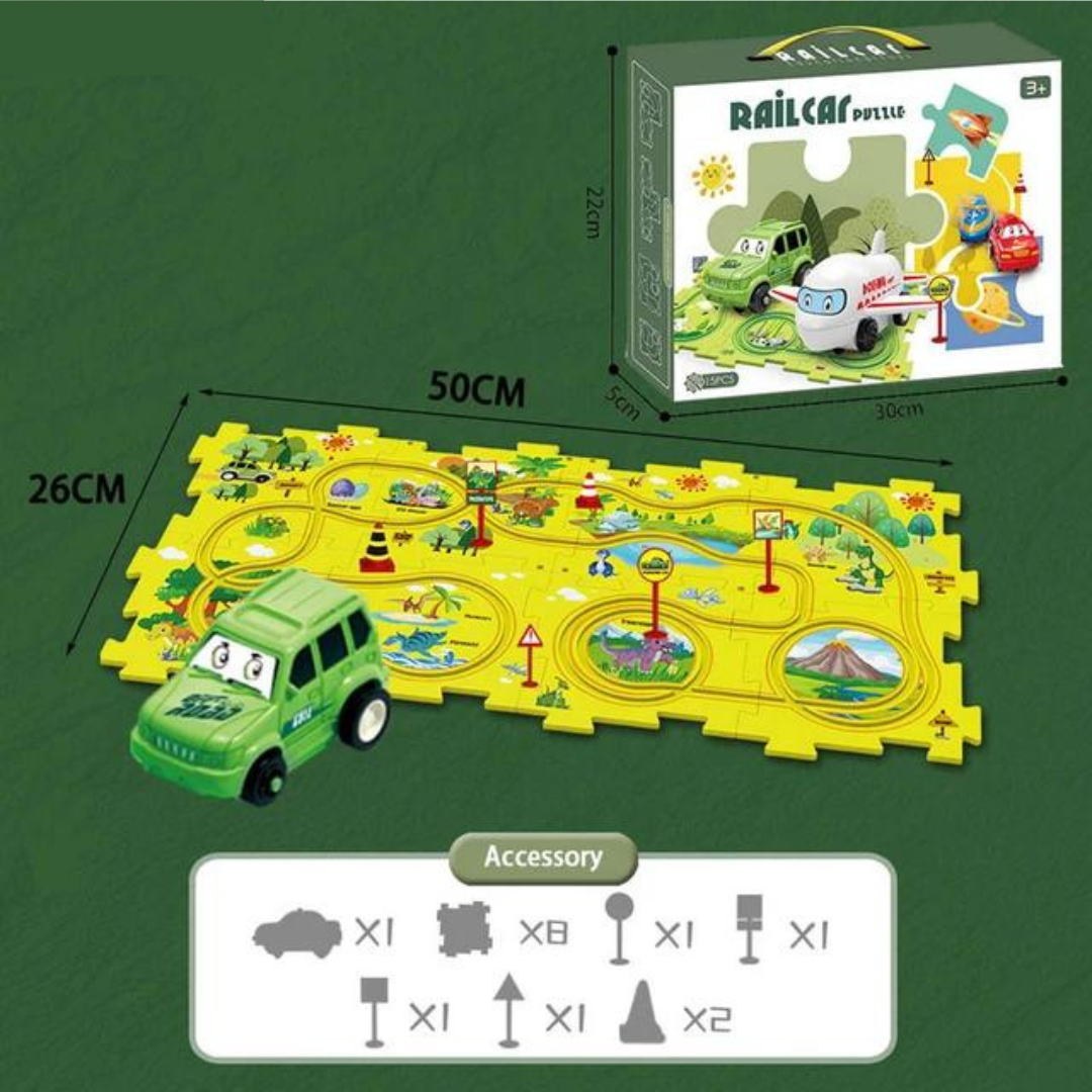 PuzzleTrack Vehicle Tracks – Interactive Puzzles for Kids