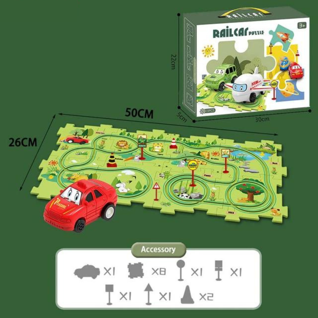 PuzzleTrack Vehicle Tracks – Interactive Puzzles for Kids