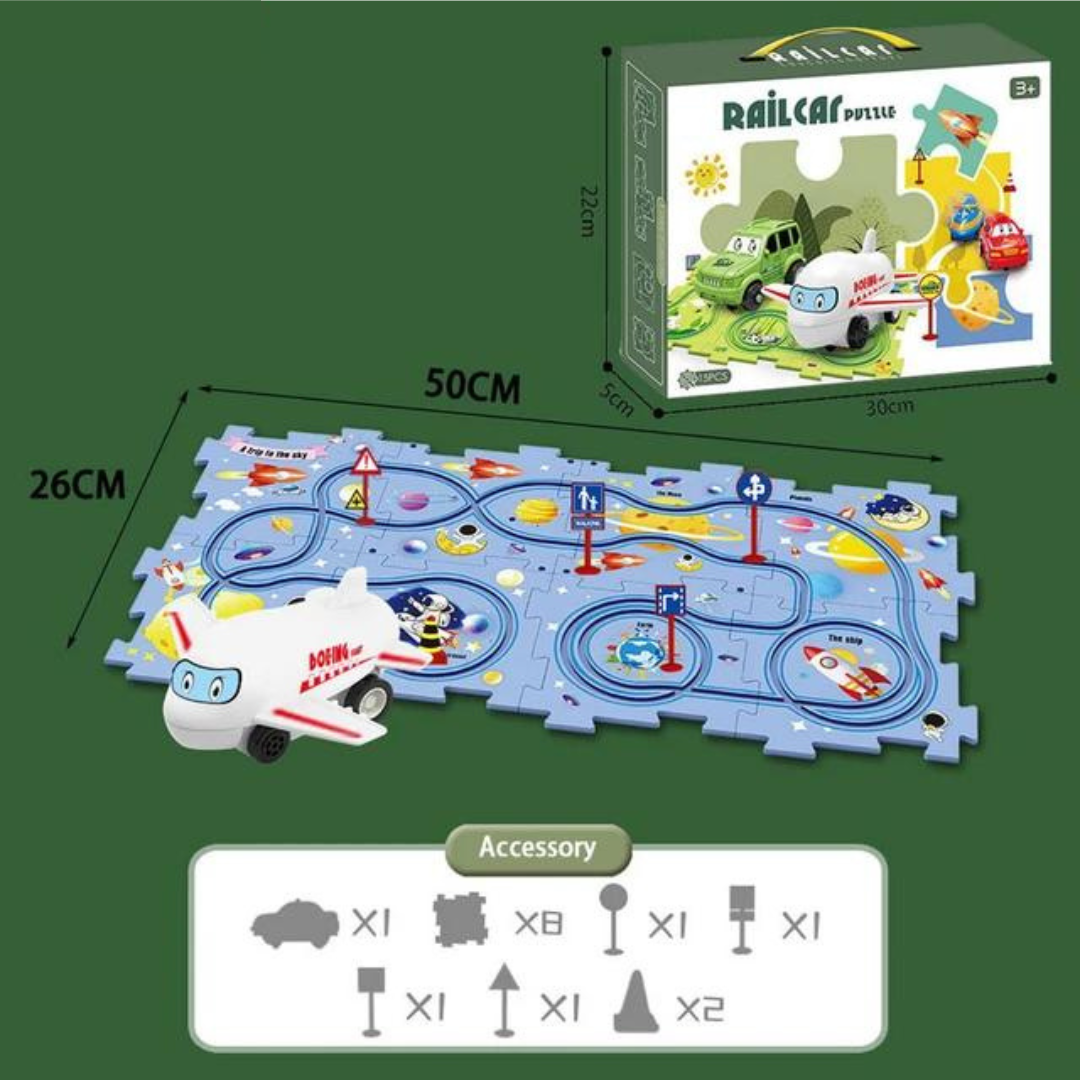 PuzzleTrack Vehicle Tracks – Interactive Puzzles for Kids