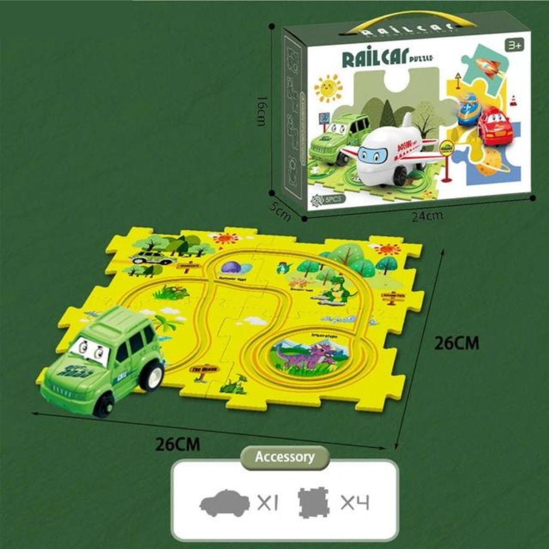 PuzzleTrack Vehicle Tracks – Interactive Puzzles for Kids