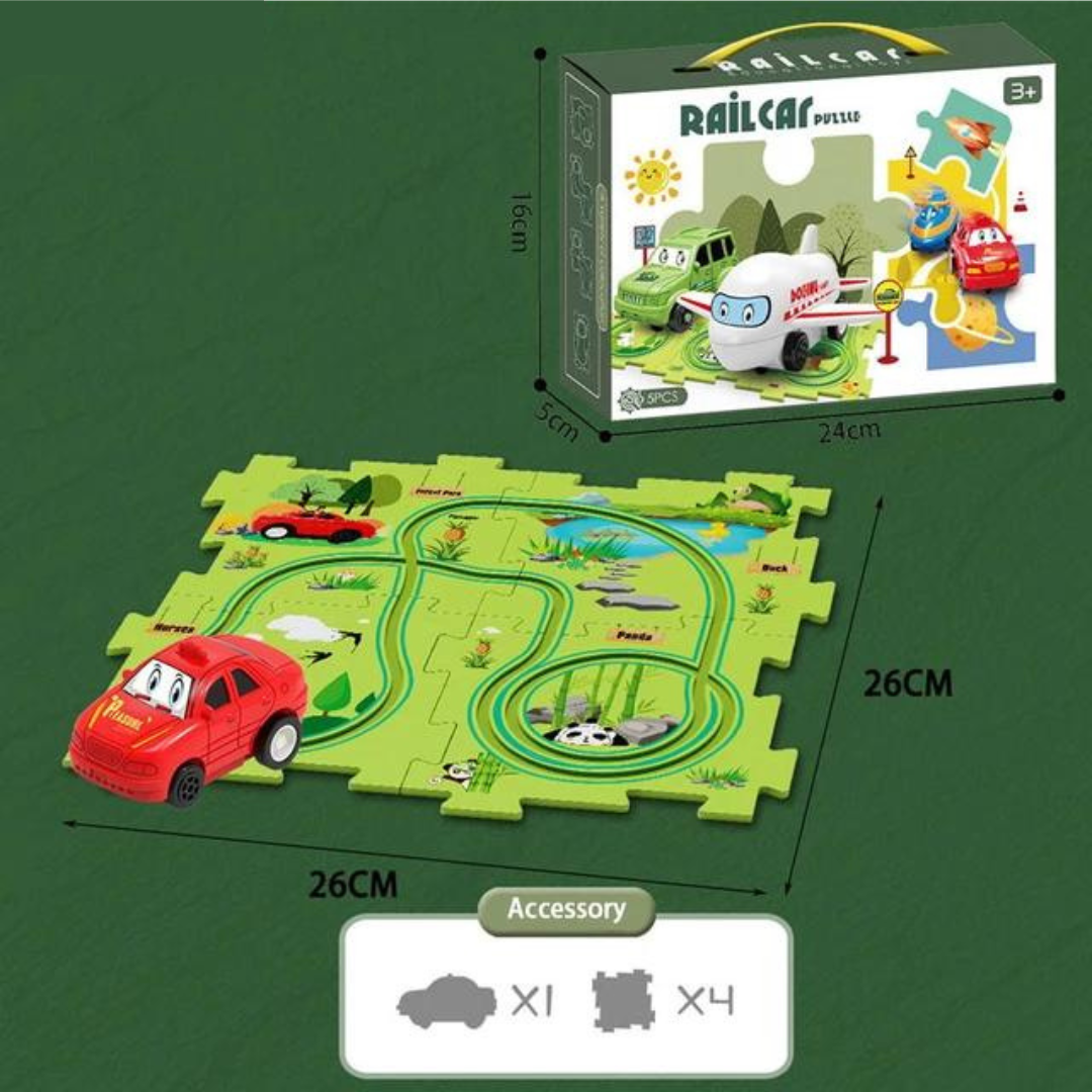 PuzzleTrack Vehicle Tracks – Interactive Puzzles for Kids