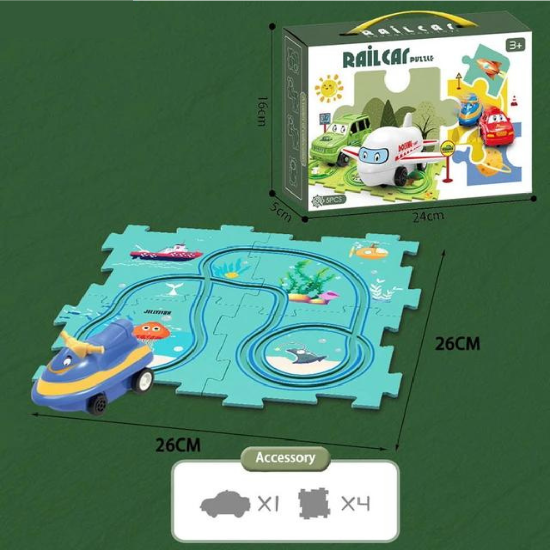 PuzzleTrack Vehicle Tracks – Interactive Puzzles for Kids