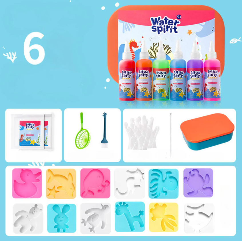 Magic JellyLab Creative Water Design Set – DIY Jelly Figures Craft & STEM Activity Kit for Kids