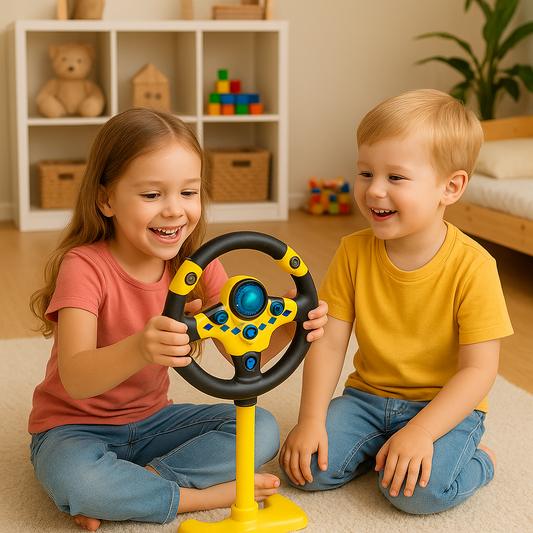Kids Steering Wheel Toy with Lights and Sounds