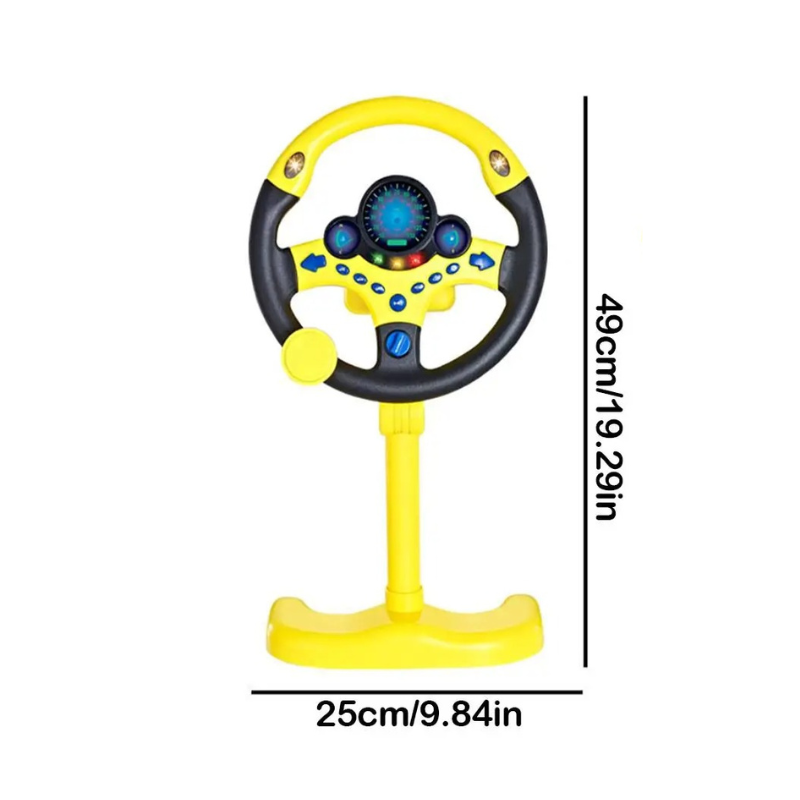 Kids Steering Wheel Toy with Lights and Sounds