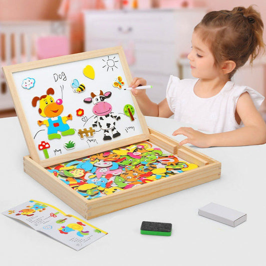2-in-1 Kids Drawing Board – Whiteboard & Chalkboard