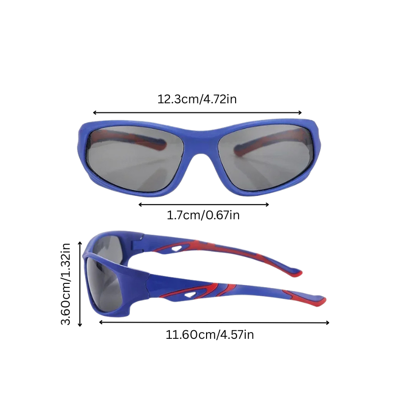 Kids Polarized Sunglasses with Flexible Unbreakable Frames and UV400 Protection