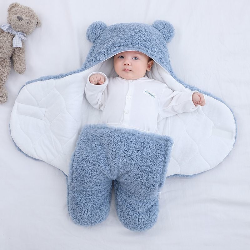 Baby Blanket Wrap Ultra-Soft Cotton Lined Swaddle for Newborns and Infants
