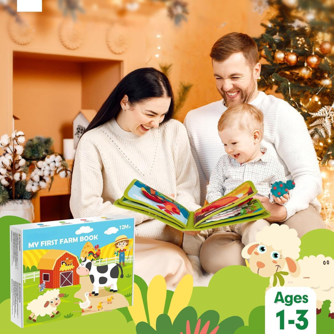 Educational Montessori Farm Story Book – Learn About Farm Animals, Nature & Early Literacy