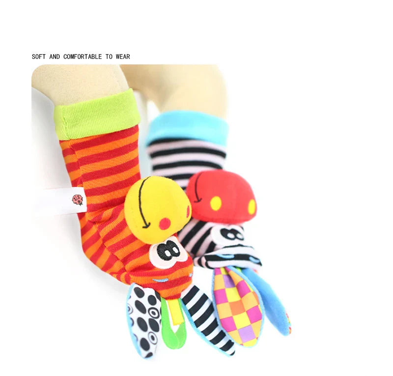 Sensory Baby Plush Socks and Wristbands – Fun, Safe, and Educational for Early Development