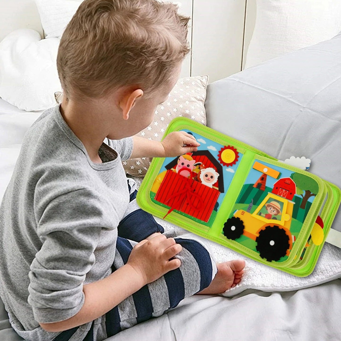 Educational Montessori Farm Story Book – Learn About Farm Animals, Nature & Early Literacy