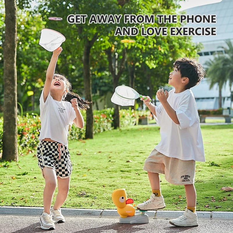 SkySpinner Flying Disc Launcher – Active Outdoor Fun for Kids