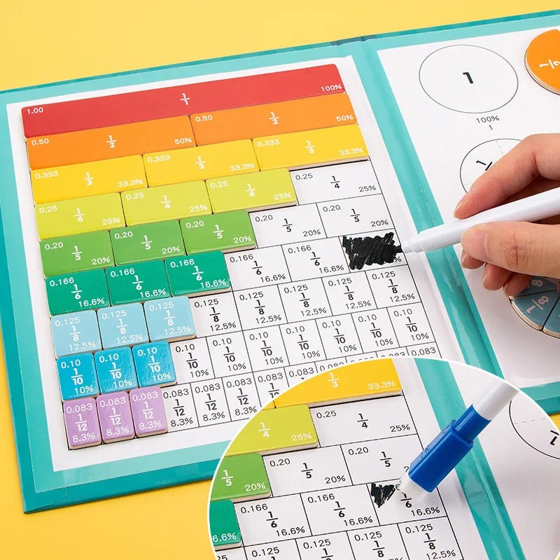 Magnetic Math Learning Game – Fun Fraction Toy for Kids