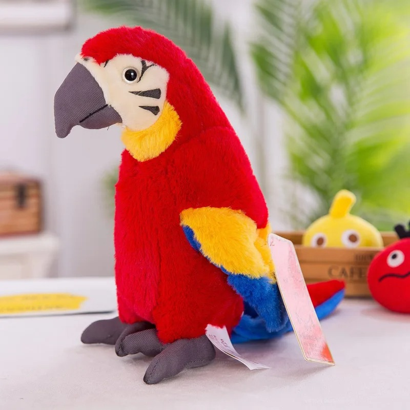 Interactive Talking Parrot Toy for Kids with Voice Mimicry and Educational Play