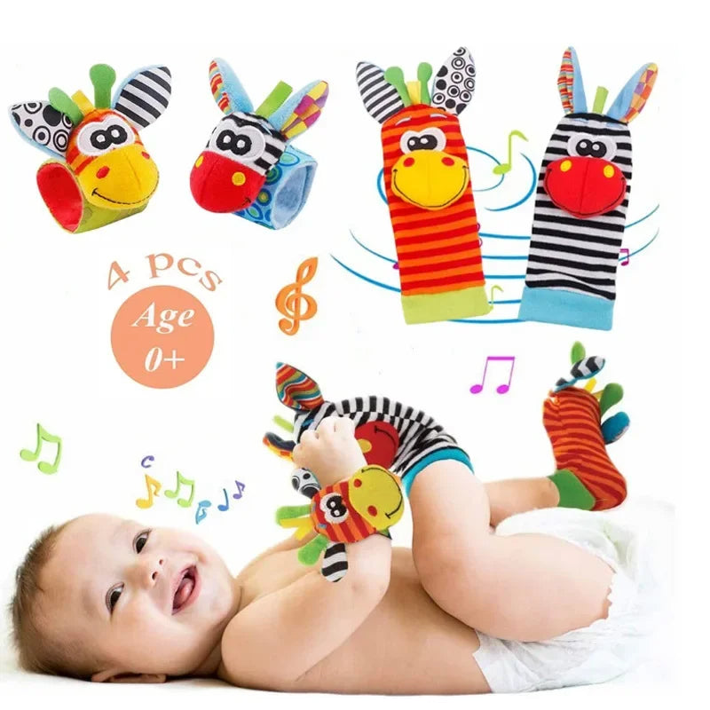 Sensory Baby Plush Socks and Wristbands – Fun, Safe, and Educational for Early Development