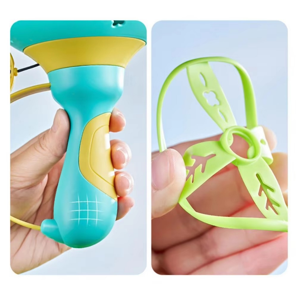 Flying Disc Launcher Toy for Kids – Outdoor Pull & Launch Game Set
