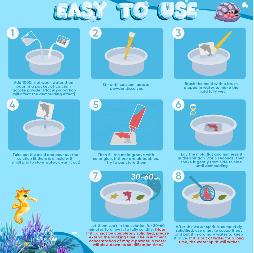 Magic JellyLab Creative Water Design Set – DIY Jelly Figures Craft & STEM Activity Kit for Kids
