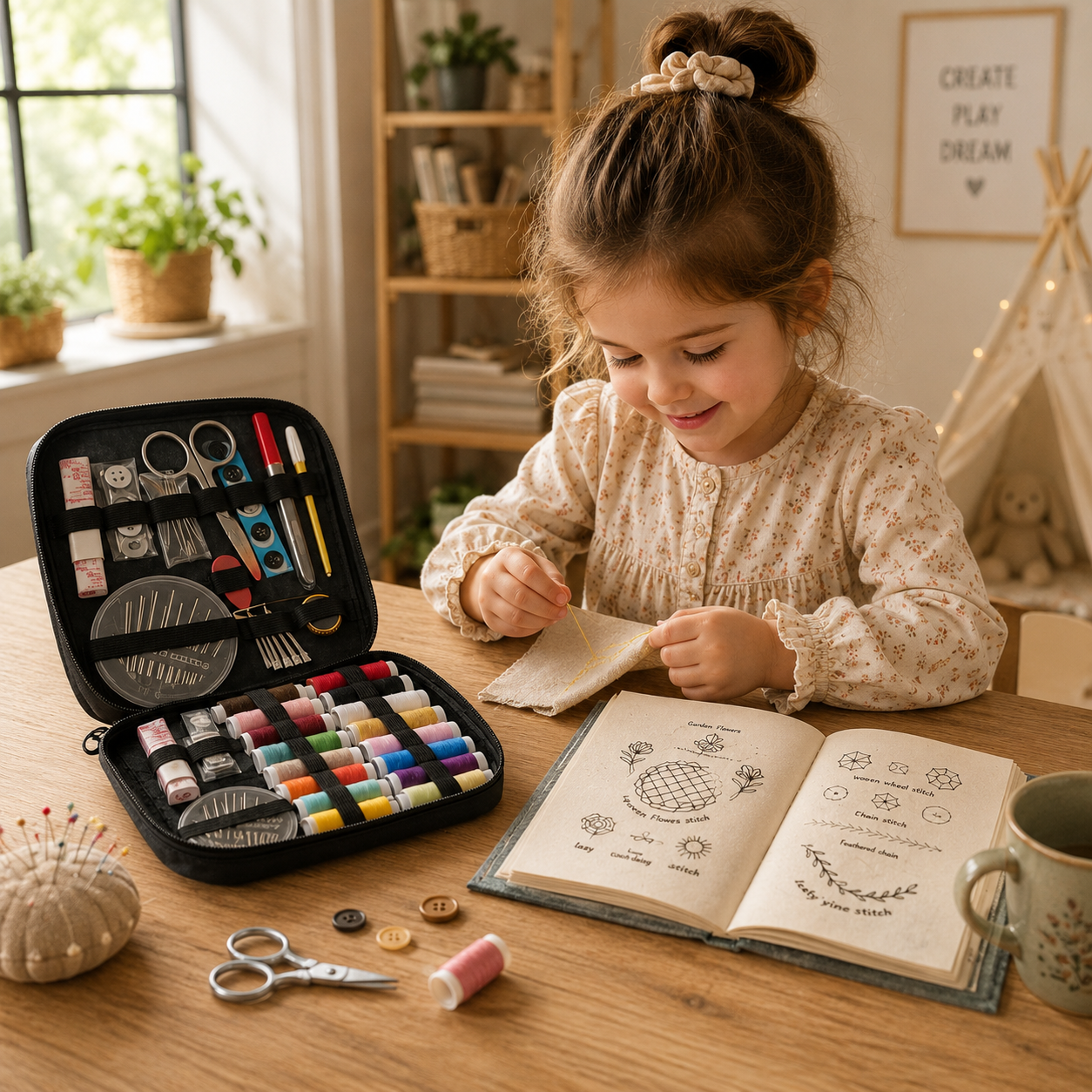 Beginner Embroidery Practice Book – Creative Stitching Kit for Relaxing Craft Time