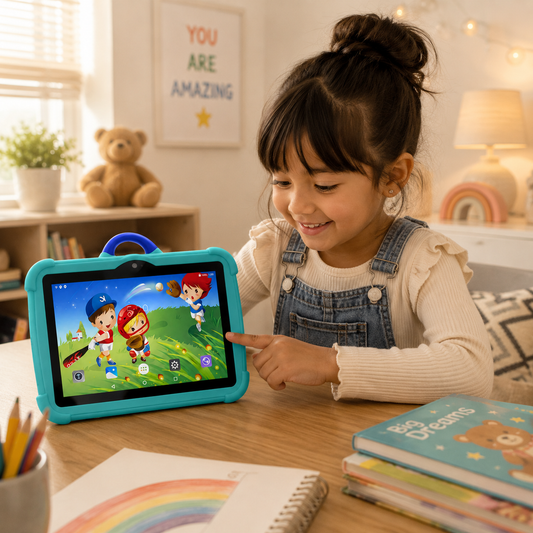 Children’s Learning Tablet with Protective Case – Educational Android Tablet for Kids