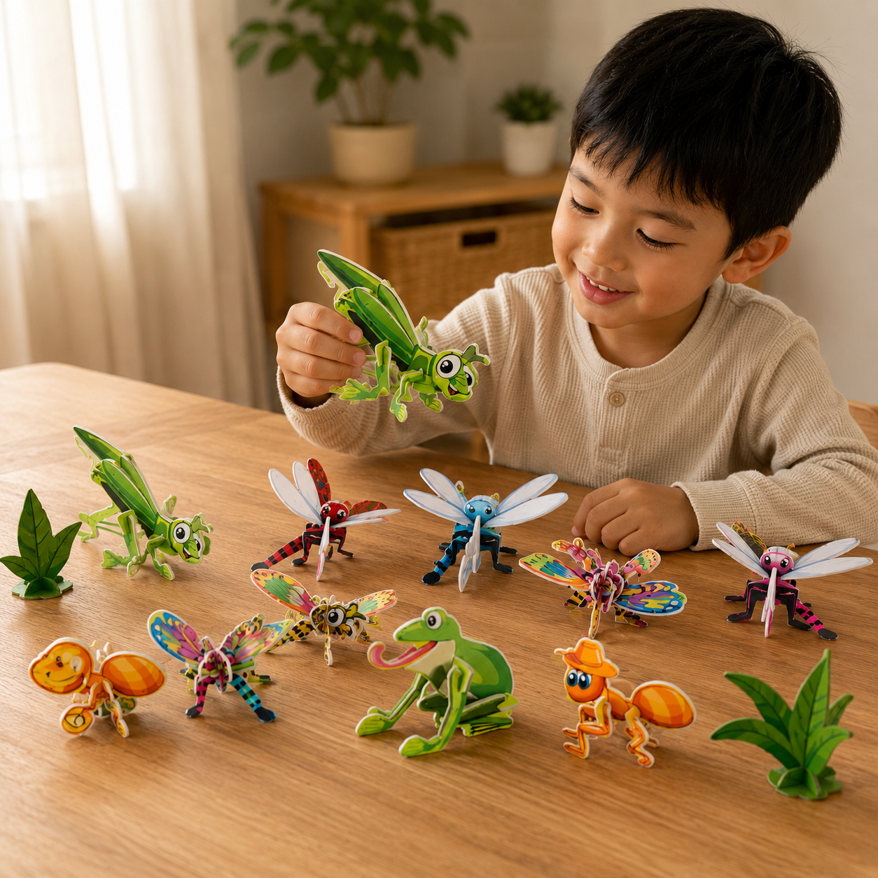 Kids 3D Animal Building Puzzle – Educational Construction Toy Set