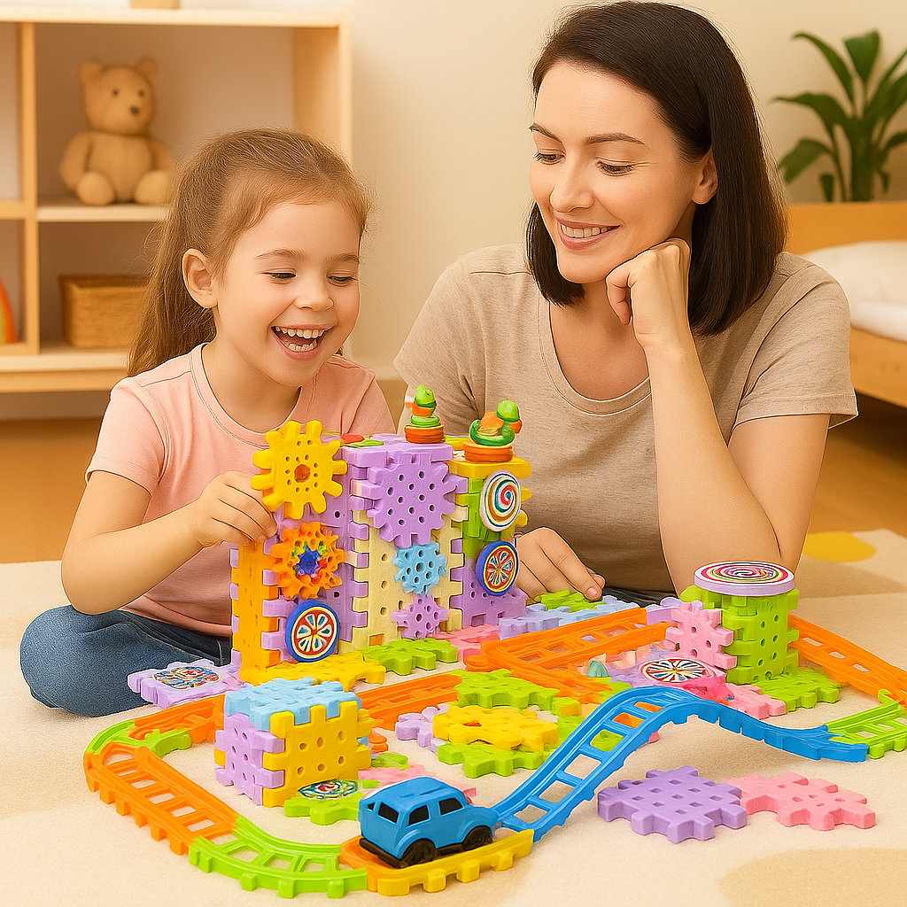 Rotating Montessori Building Blocks – STEM Learning Toy