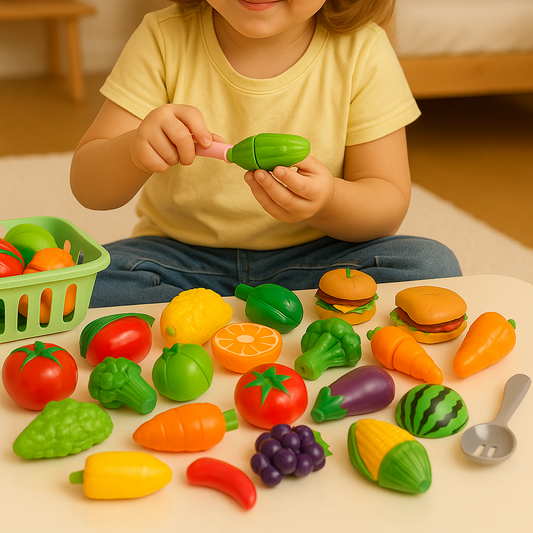 Cuttable Fruits & Vegetables Playset – Fun & Learning for Kids