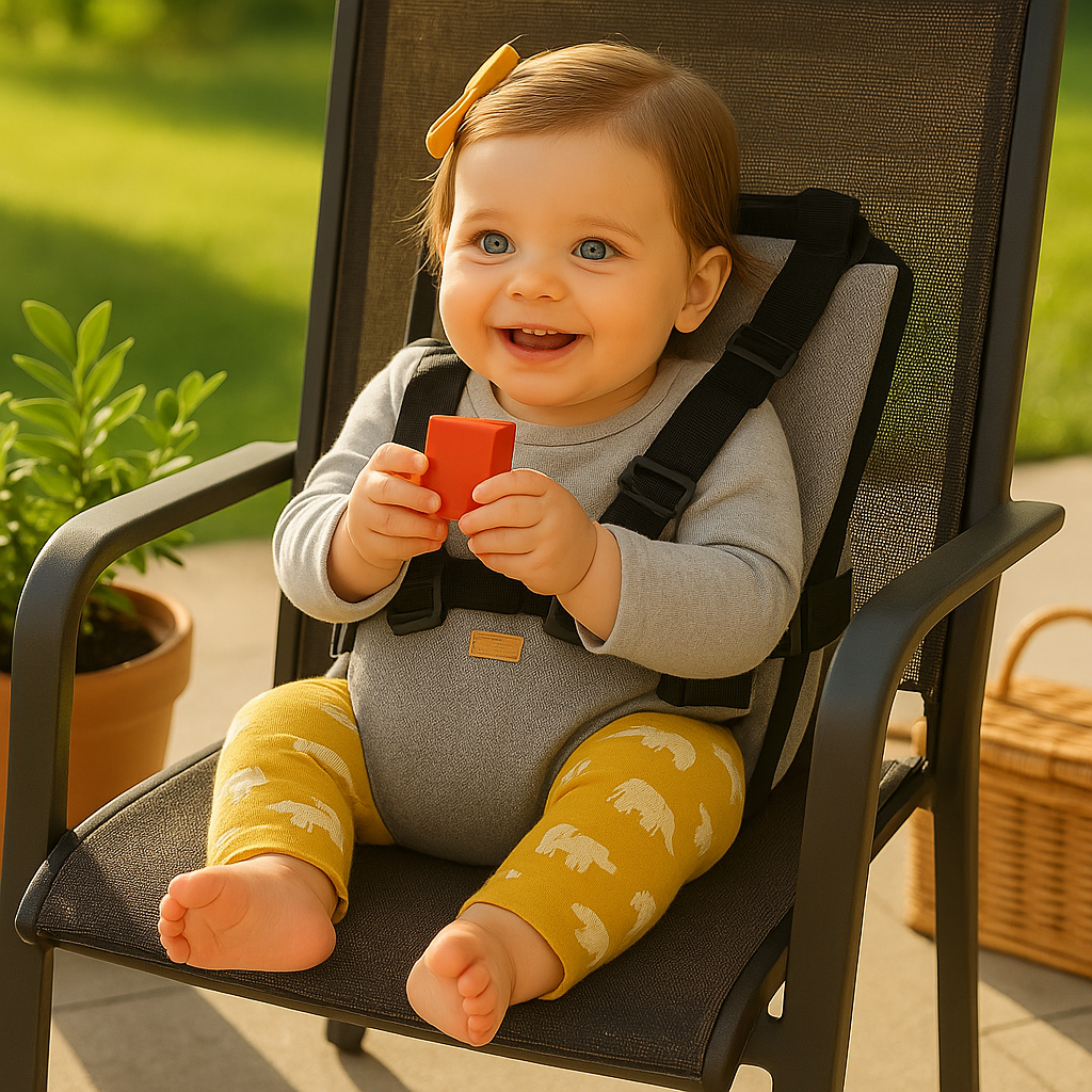 Portable Travel High Chair for Babies and Toddlers Lightweight Foldable Feeding Seat