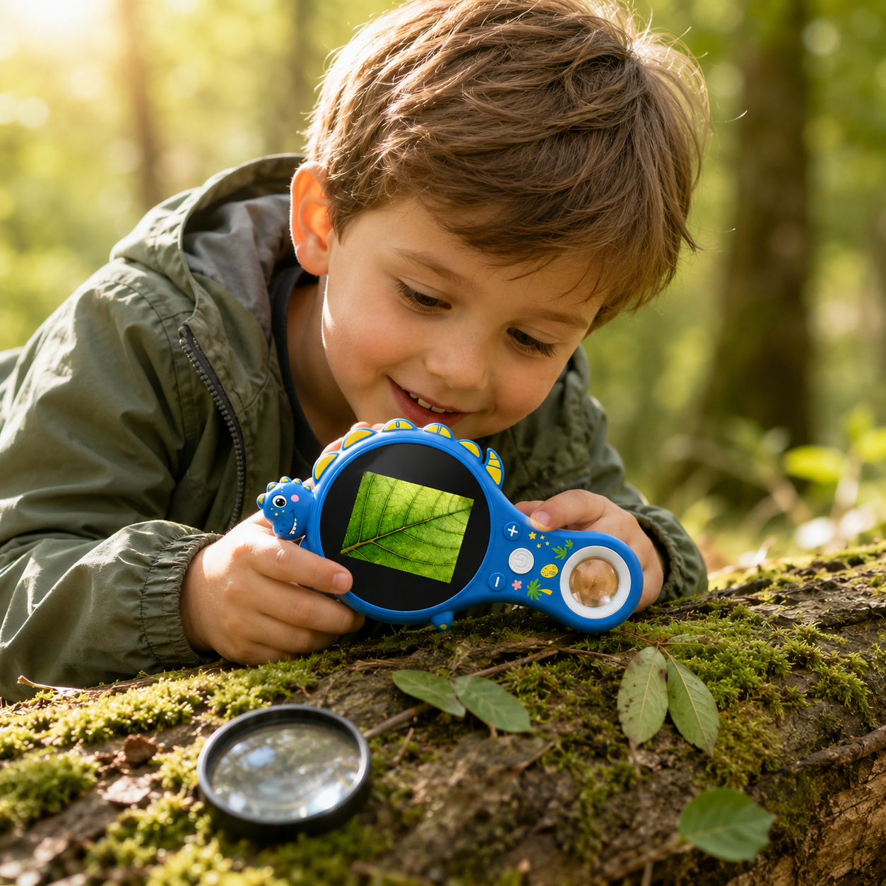 Portable Kids Science Microscope – Digital LCD Discovery Viewer with Camera