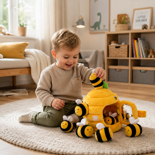 Bee Color Matching Toy for Toddlers – Sensory Sorting & Learning Activity Set