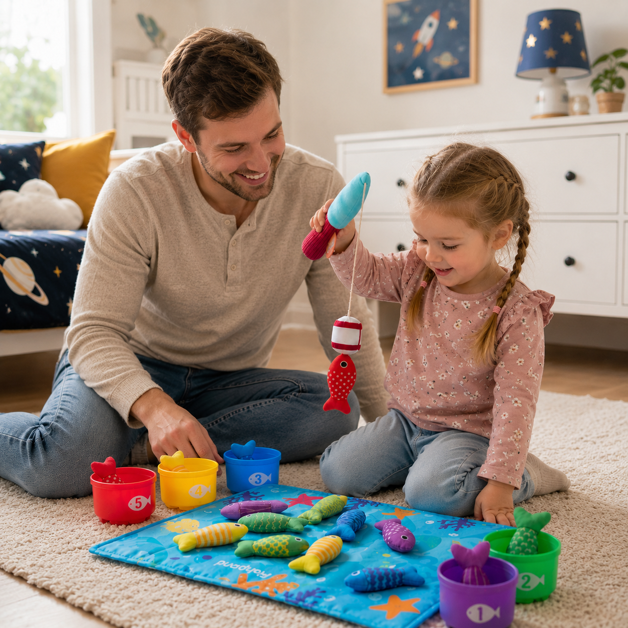 Magnetic Fishing Toy Set for Kids – Counting, Sorting & Ocean Learning Game