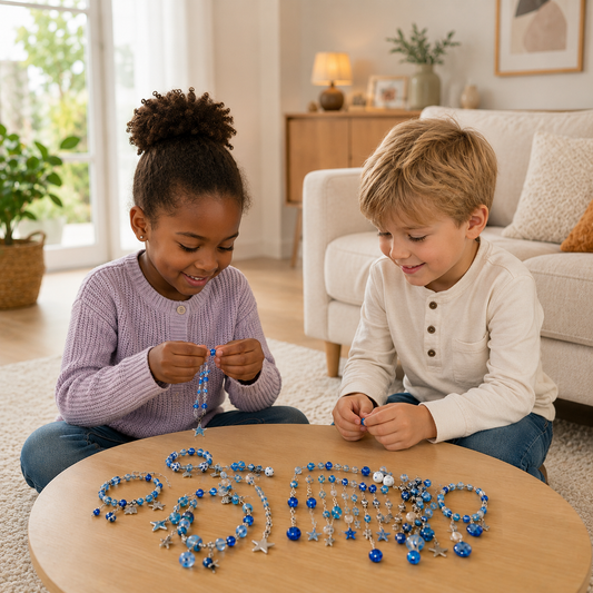 Charm Bead Craft Kit for Kids & Teens – Create Your Own Jewelry Set