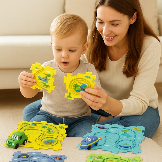PuzzleTrack Vehicle Tracks – Interactive Puzzles for Kids
