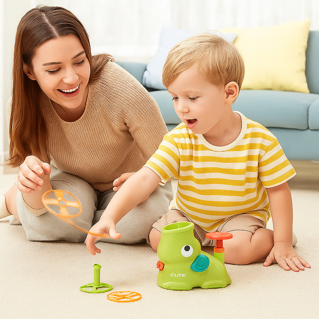 SkySpinner Flying Disc Launcher – Active Outdoor Fun for Kids