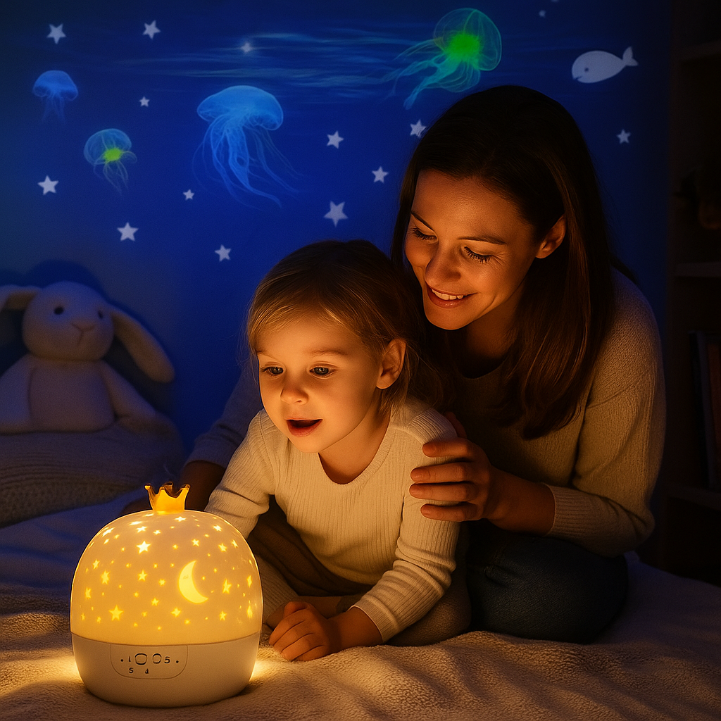 Underwater Dreamscape – 2-in-1 Night Light & Ocean Projector for Kids