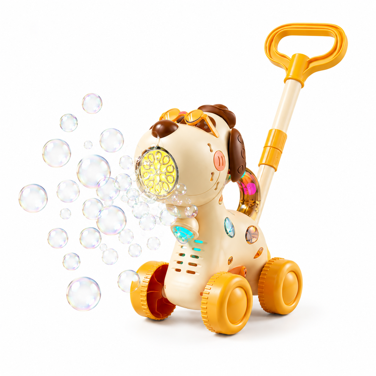 Toddler Bubble Push Walker – Light-Up Bubble Toy for Active Play