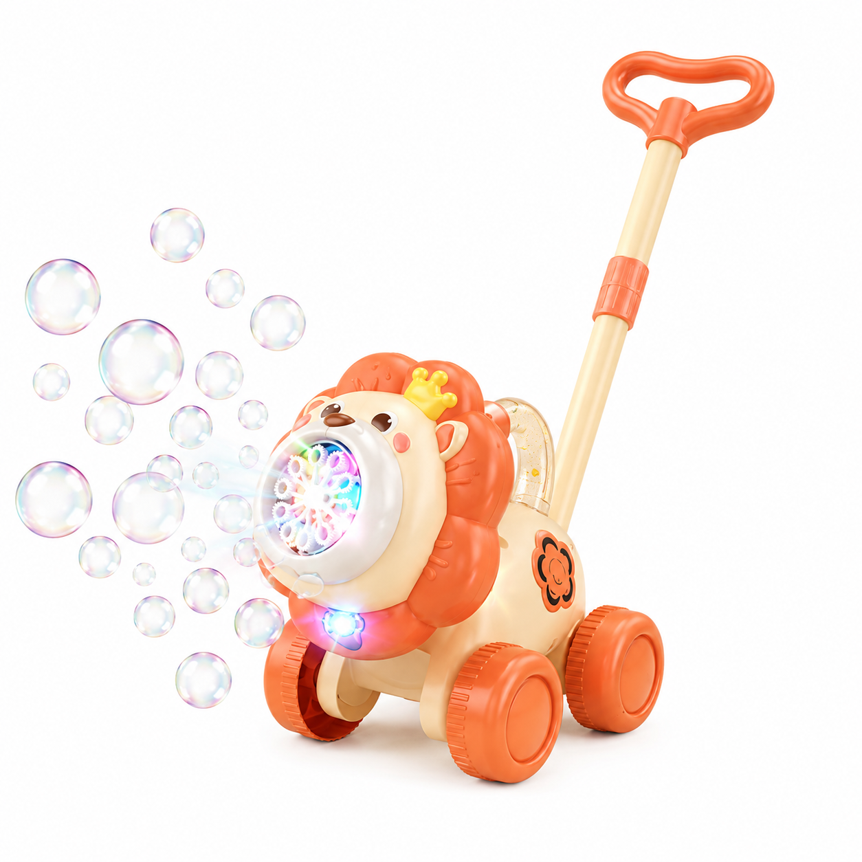 Toddler Bubble Push Walker – Light-Up Bubble Toy for Active Play