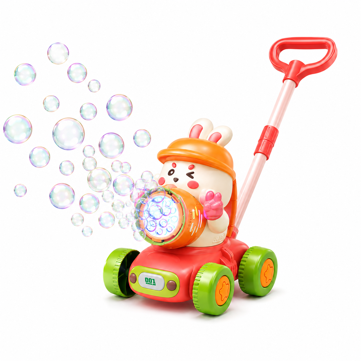 Toddler Bubble Push Walker – Light-Up Bubble Toy for Active Play