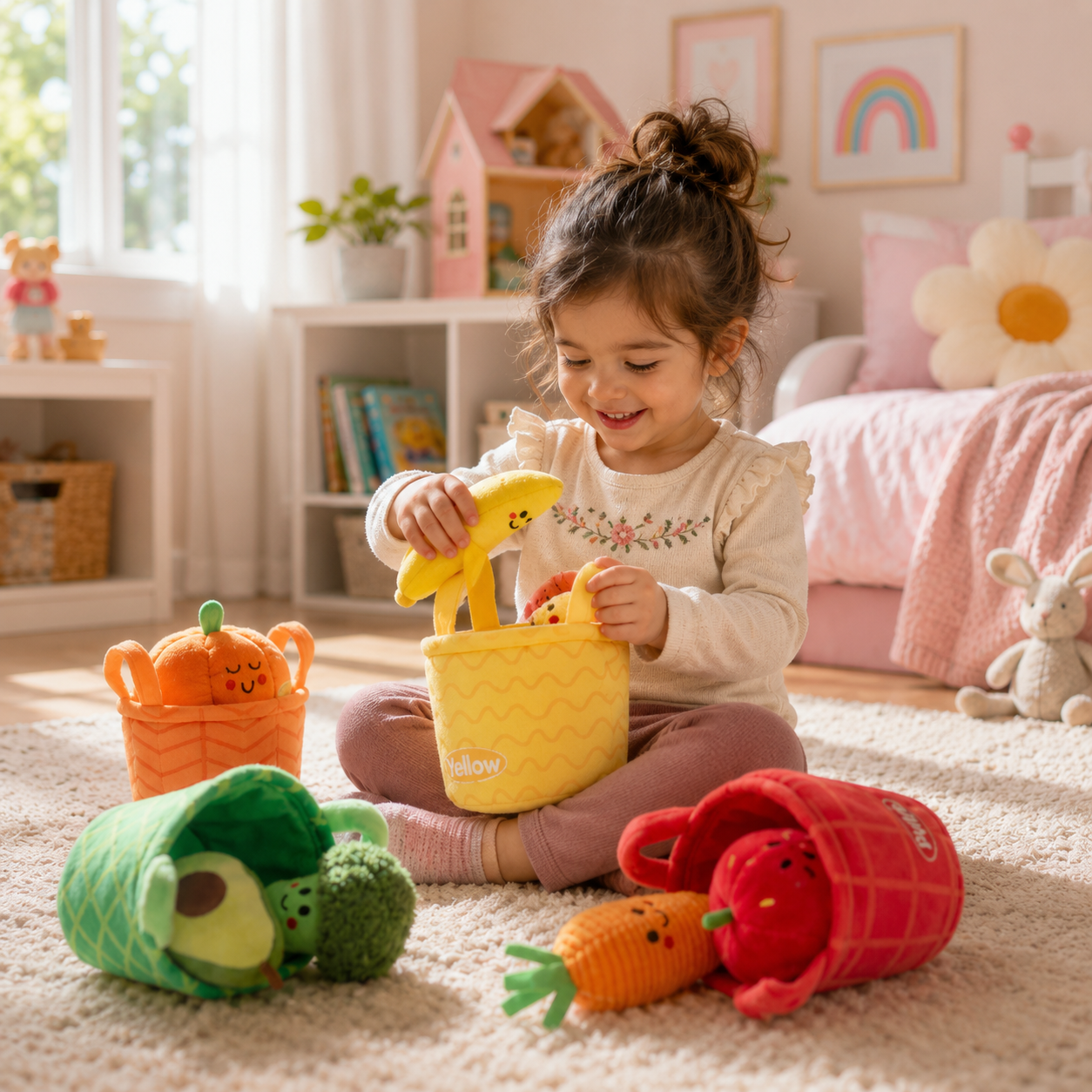 Color Sorting Food Learning Set – Educational Matching Toy for Toddlers