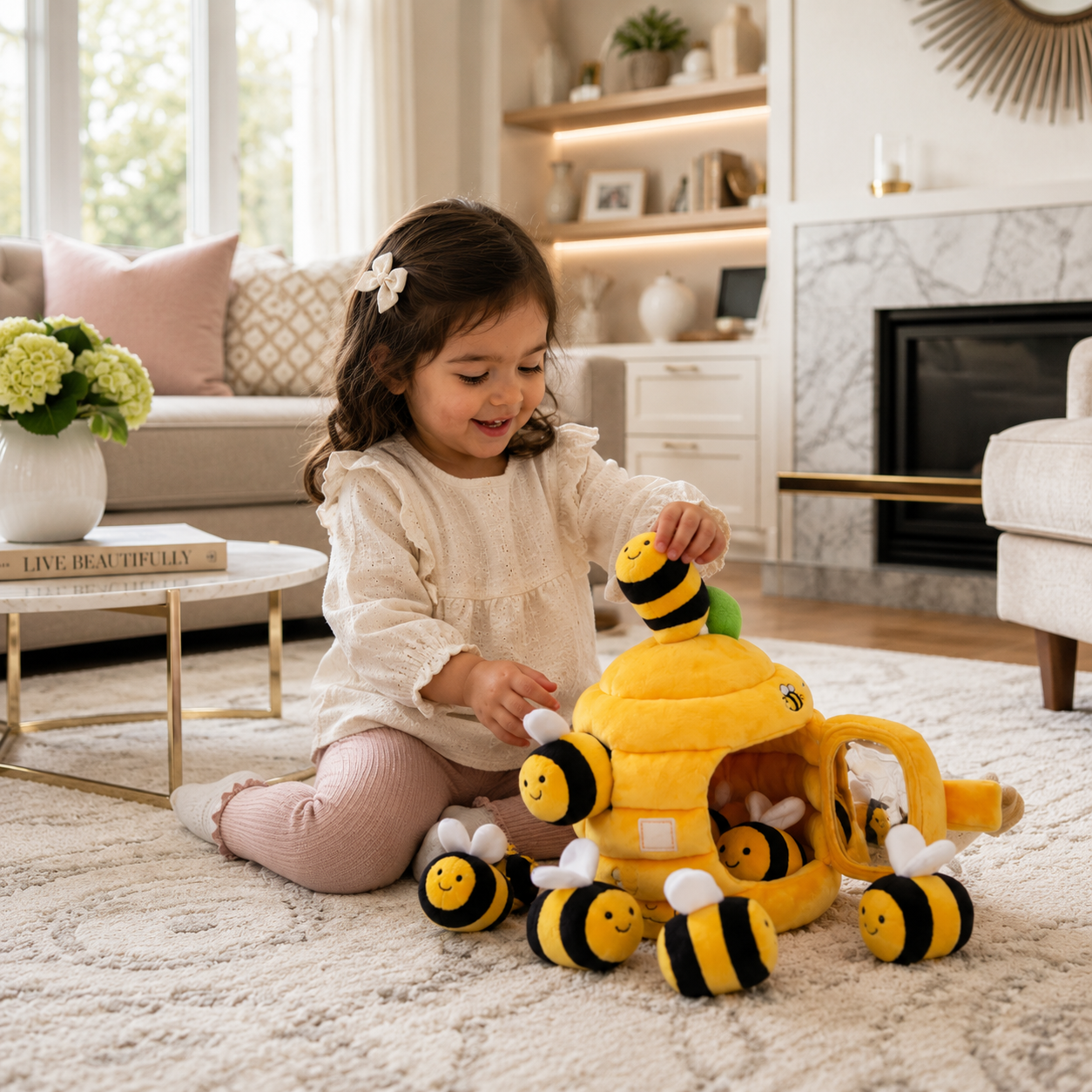 Bee Color Matching Toy for Toddlers – Sensory Sorting & Learning Activity Set