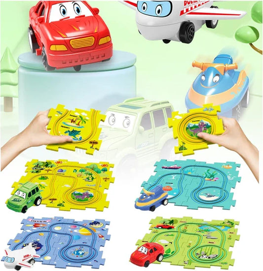 PuzzleTrack Vehicle Tracks – Interactive Puzzles for Kids