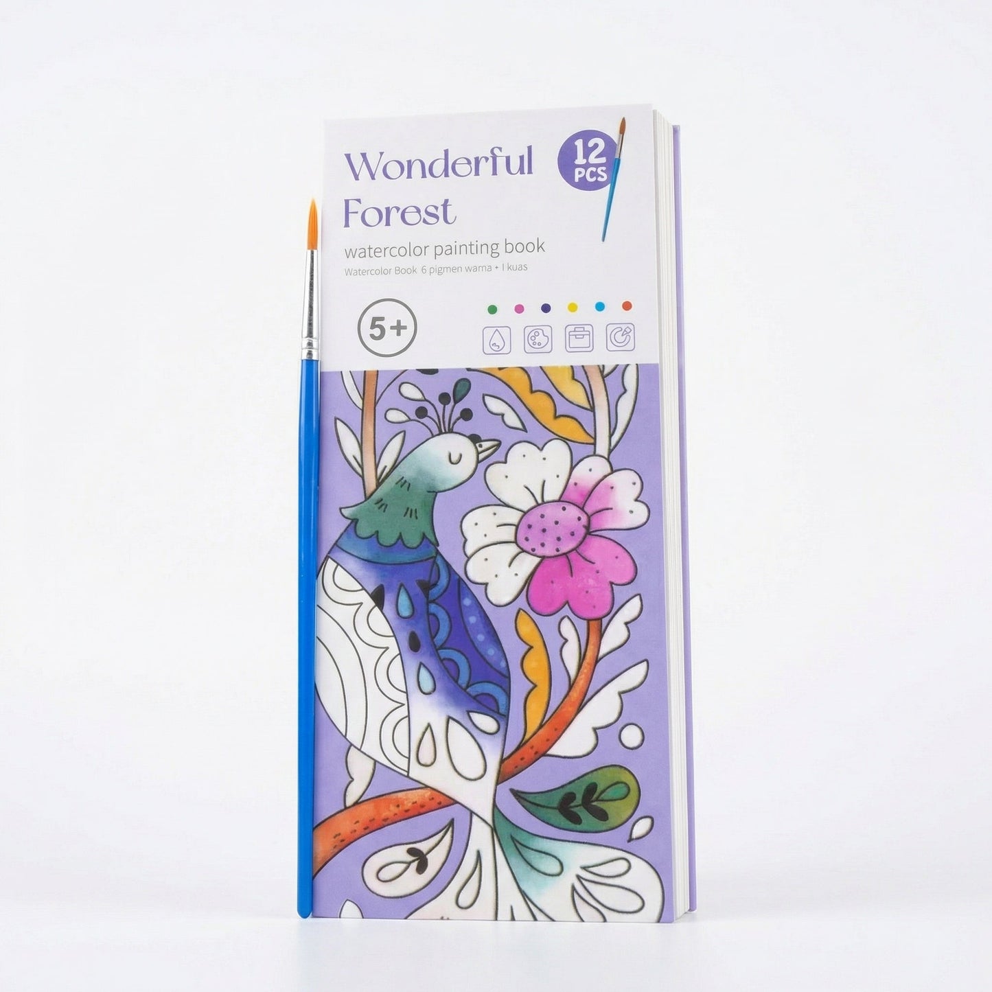 Magic Watercolor Activity Book – Mess-Free Painting Fun for Kids