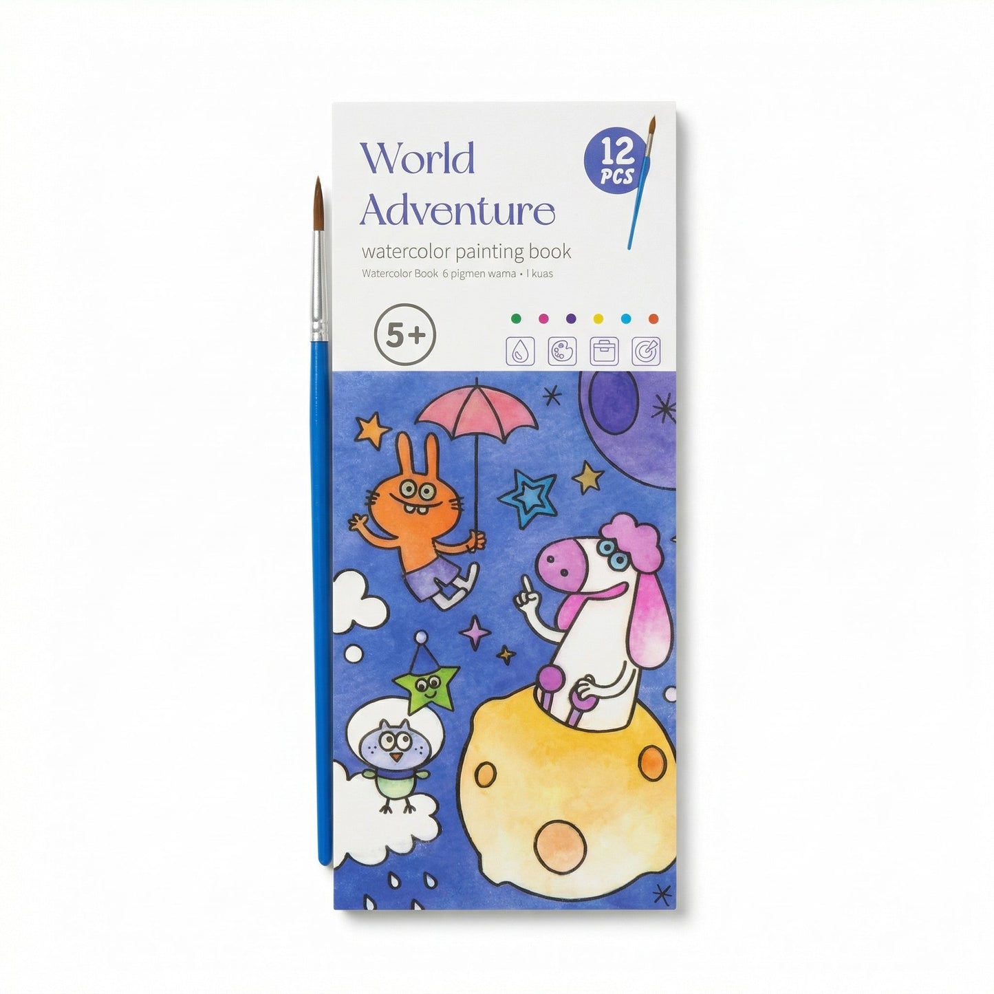 Magic Watercolor Activity Book – Mess-Free Painting Fun for Kids