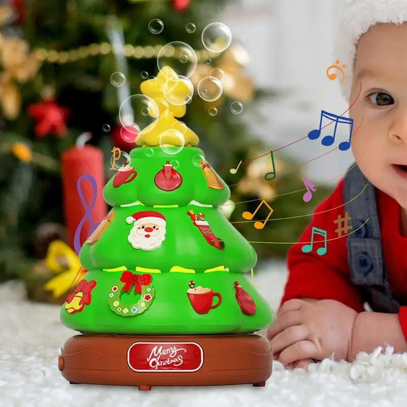 Music Bubble Christmas Tree with stickers for decorating