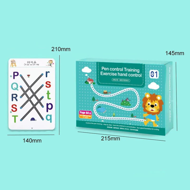 MagicLines – Reusable Magical Tracing Workbook Set for Kids