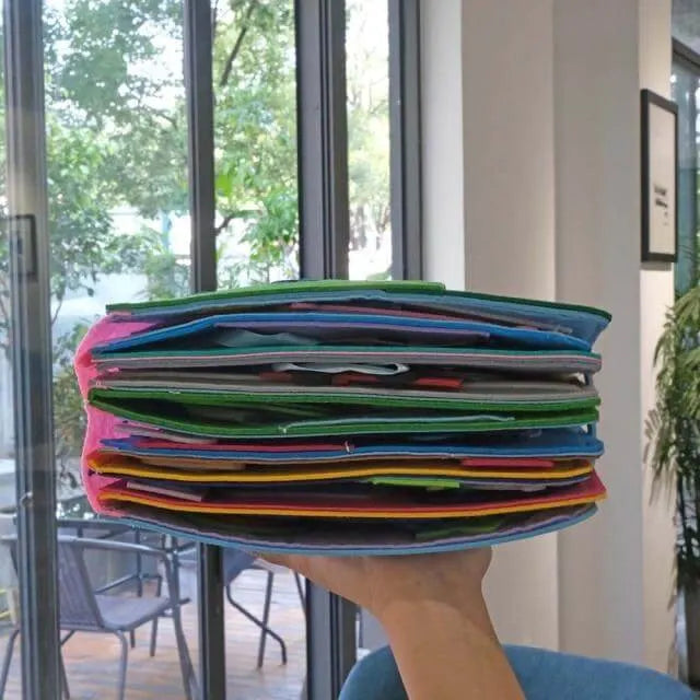 Montessori Felt Story Book for Kids with 16 Interactive Learning Activities